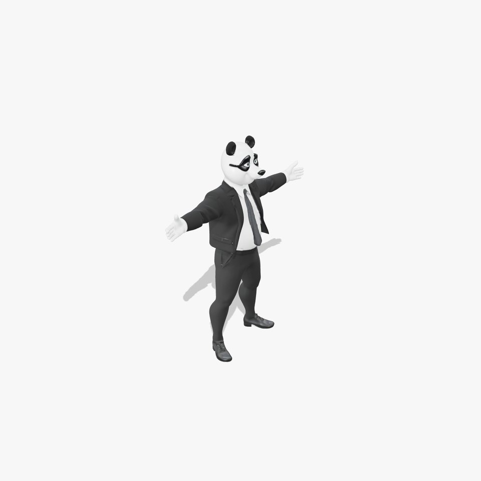 Business Panda Suit model pack
