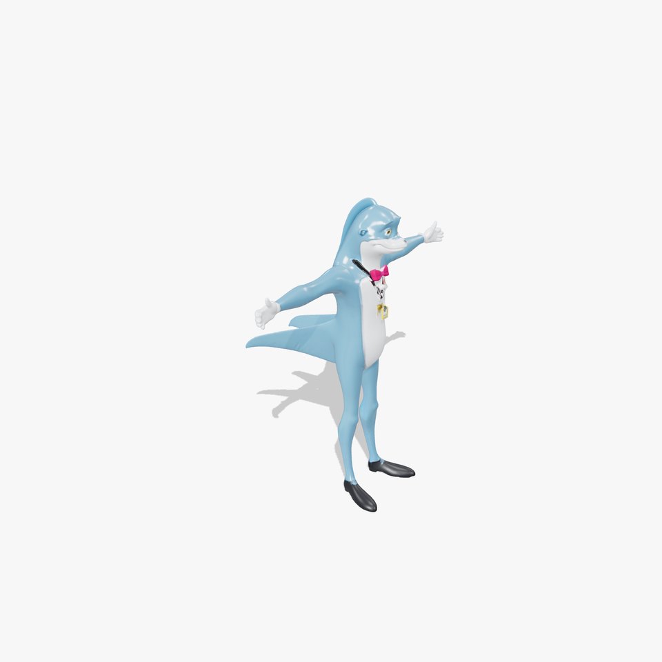 Charming Dolphin Character model pack