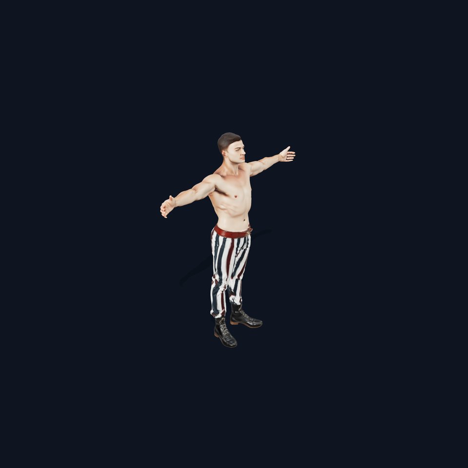 Striped Pants Character model pack