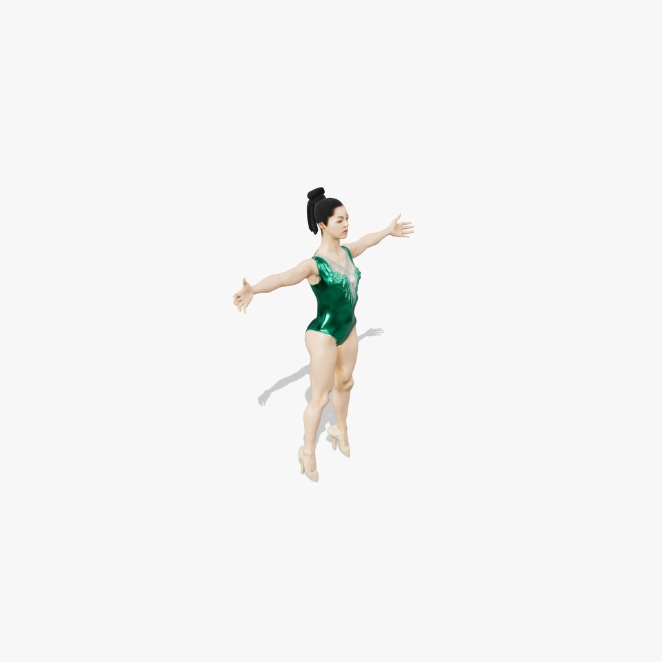 Emerald Leotard Ballerina model pack