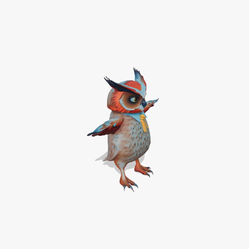 Dapper Owl Character model pack