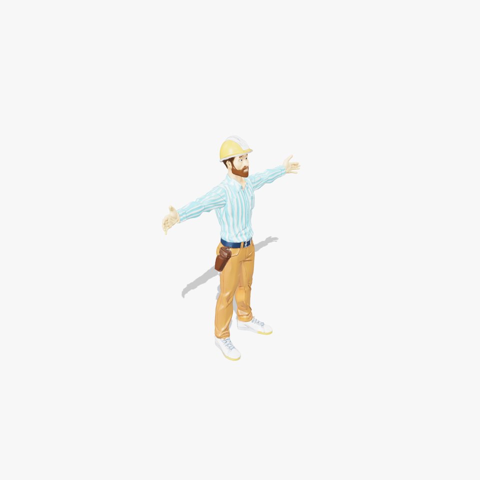 Striped Shirt Worker model pack