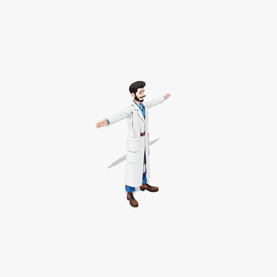 Charming Scientist Character model pack