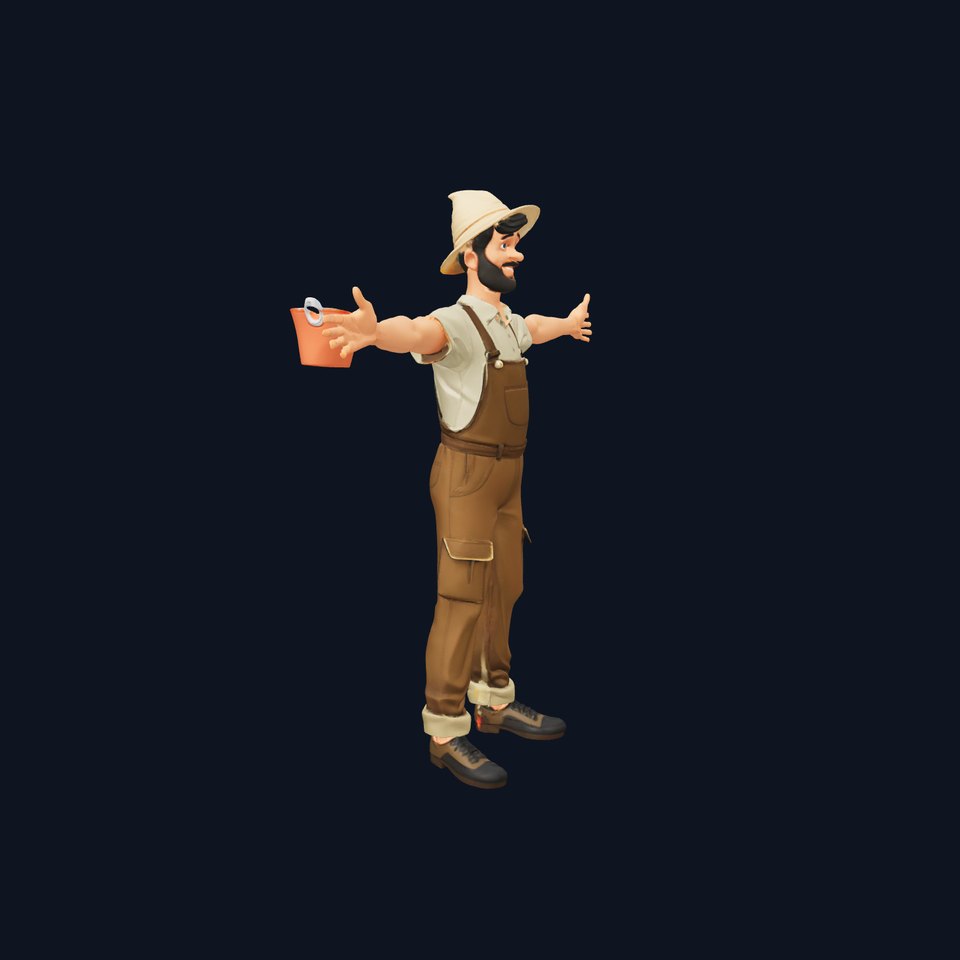 Friendly Farmer Character model pack