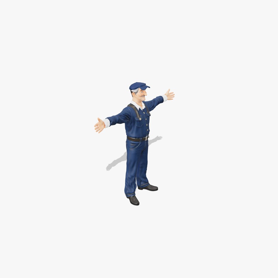 Cheerful Technician model pack