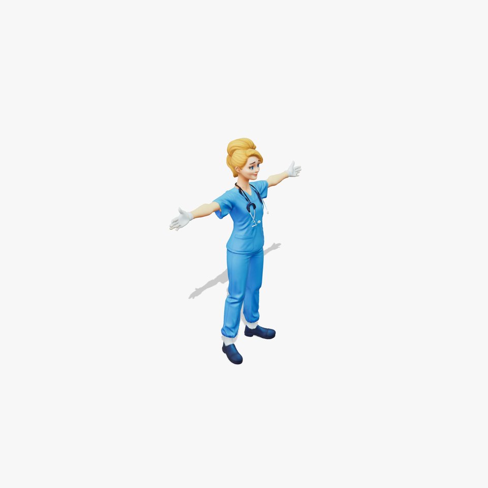 Blue Medical Professional model pack