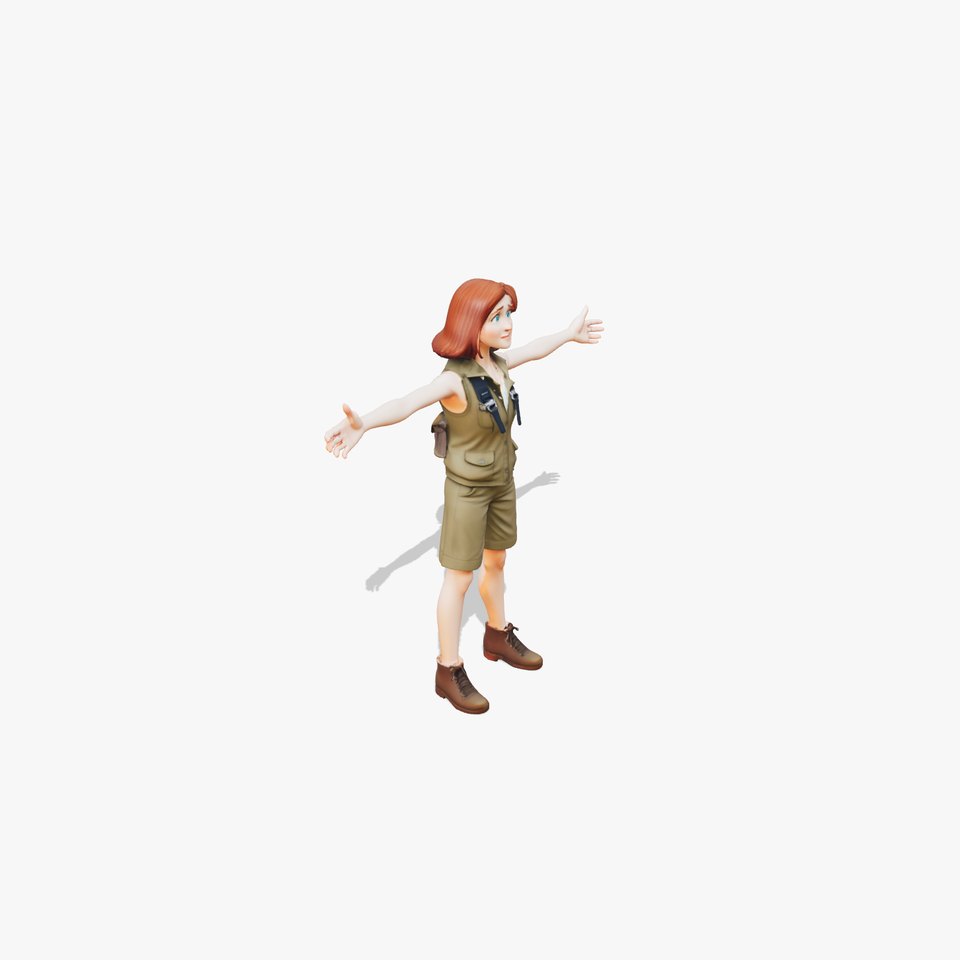 Explorer Girl Outfit model pack