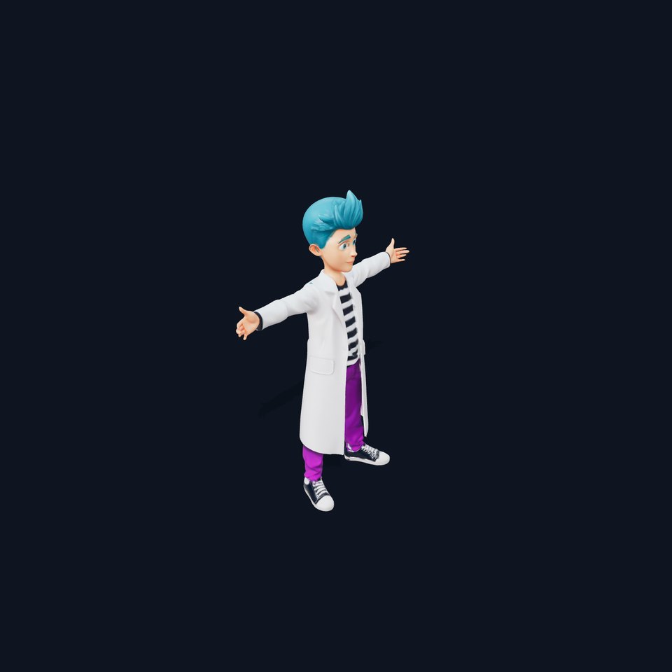 BlueHaired Scientist model pack