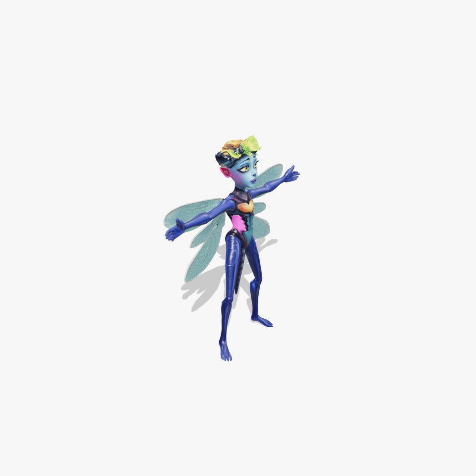 Mystical Dragonfly Creature model pack