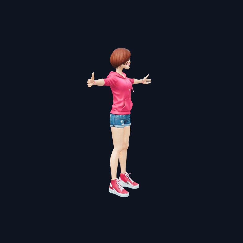 Casual Teen Character model pack