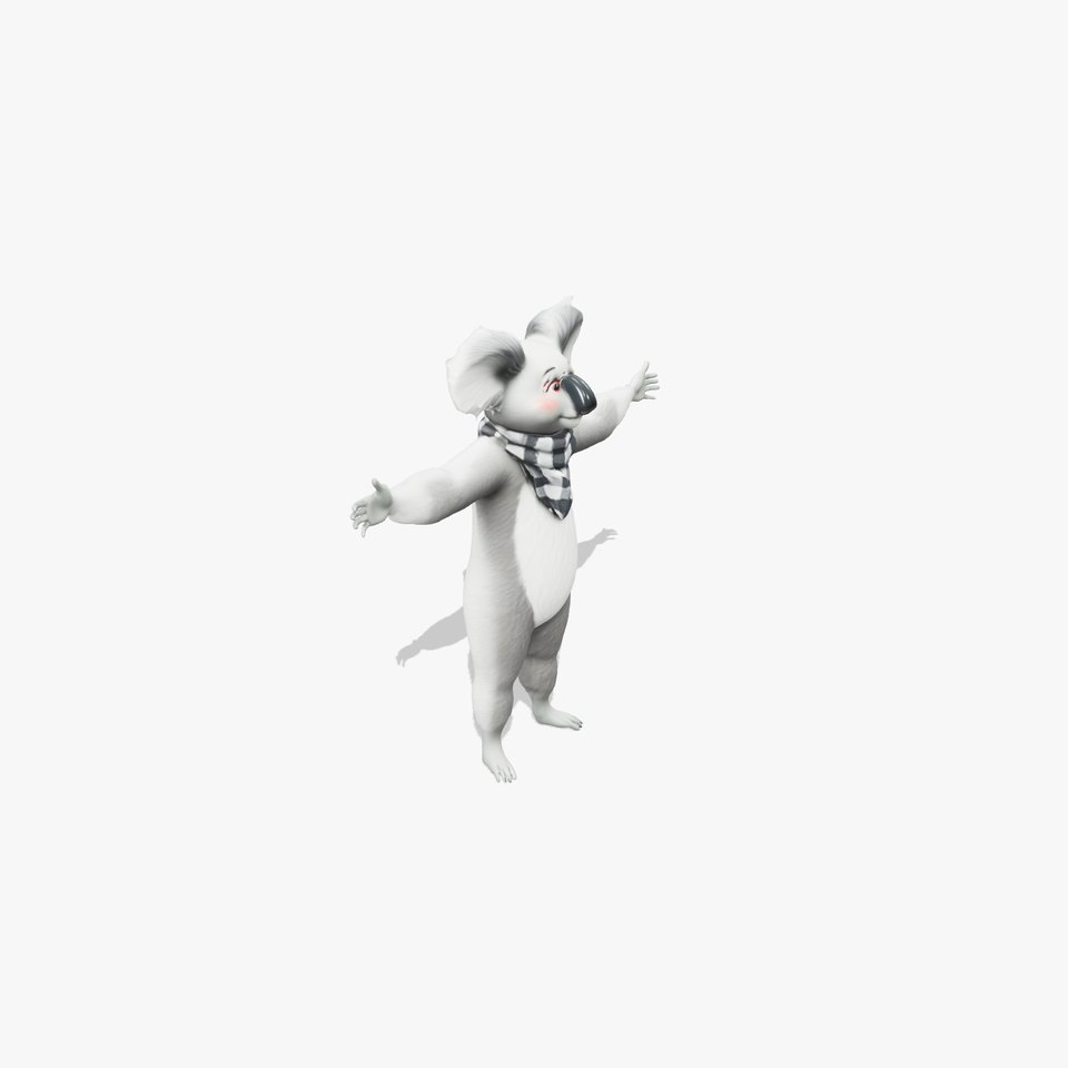 Cozy Scarf Koala model pack
