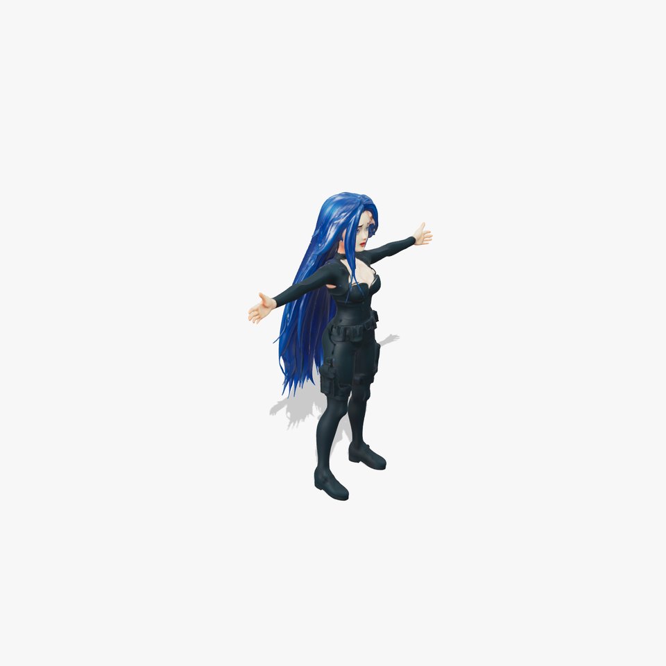 Blue Suit Warrior model pack