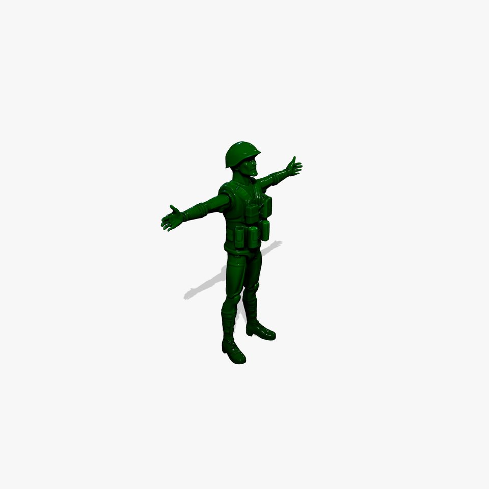 Green Plastic Soldier model pack
