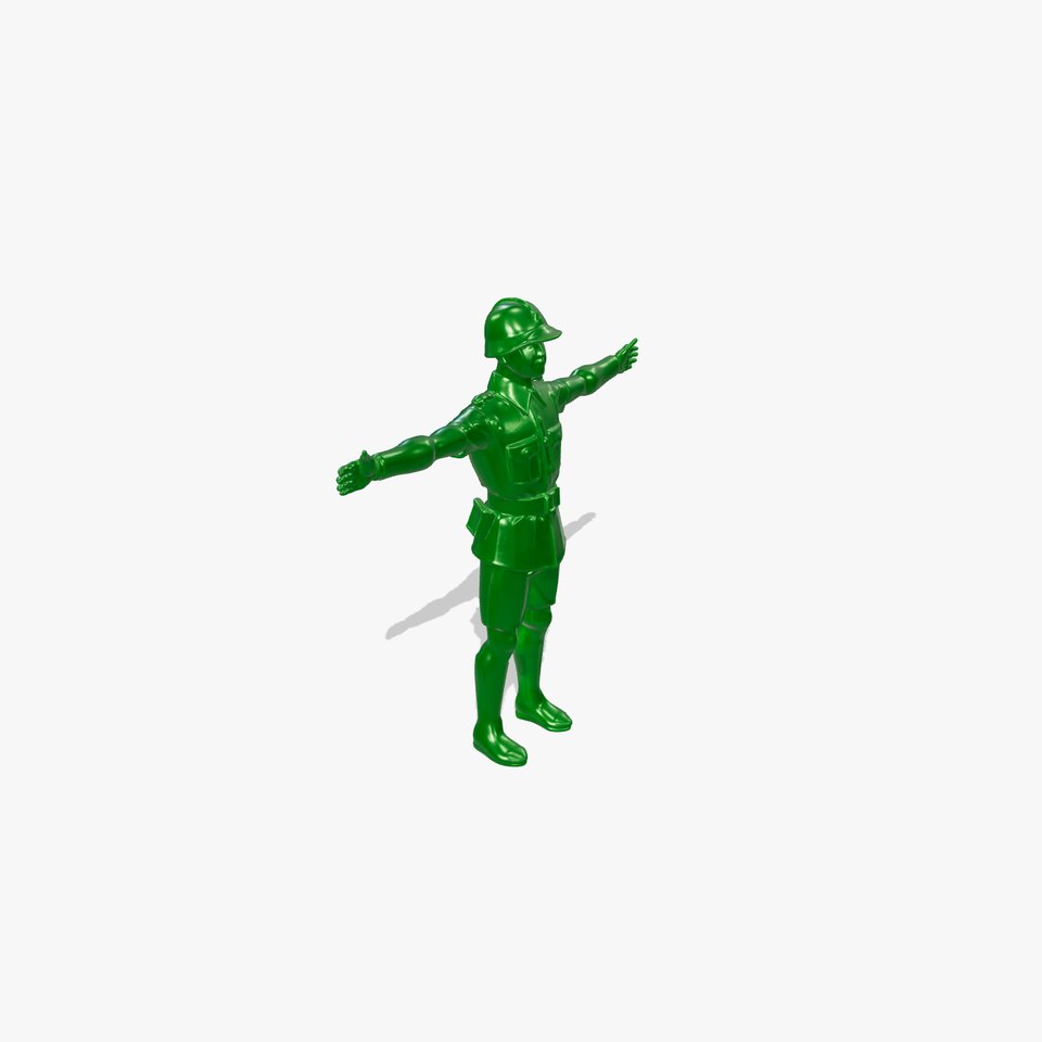 Green Soldier Figurine model pack