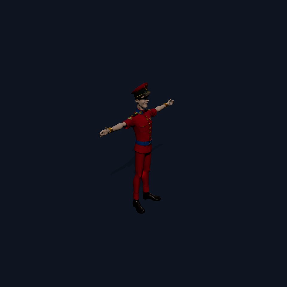 Animated Officer Character model pack