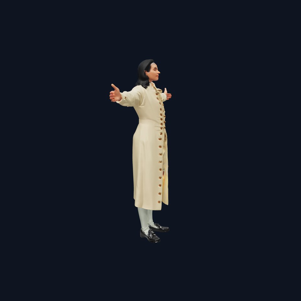 Elegant Cream Suit model pack