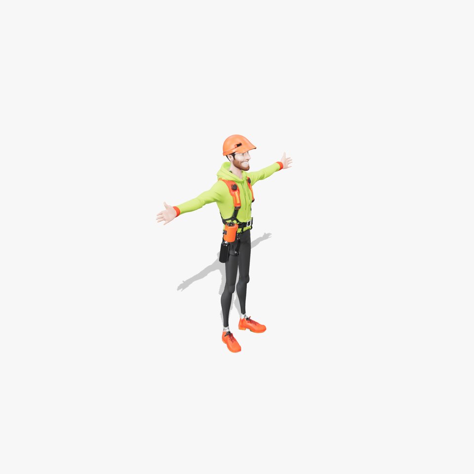 Smiling Climber Character model pack