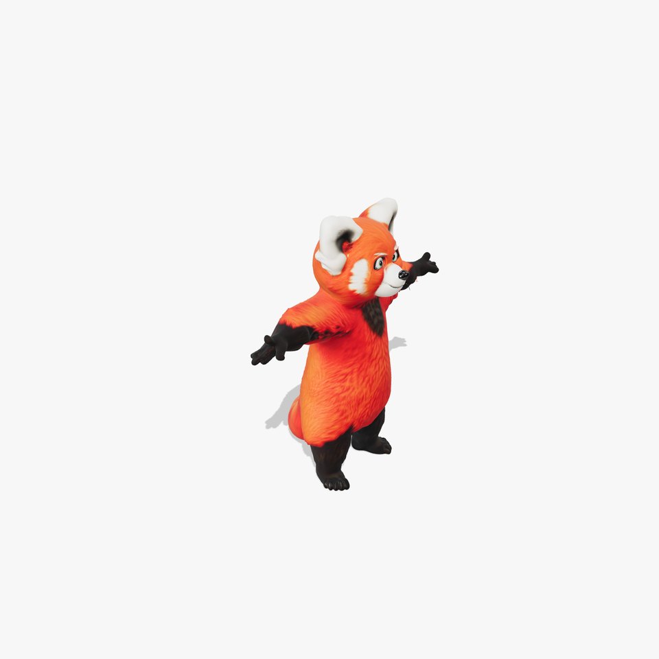 Adorable Red Panda model pack