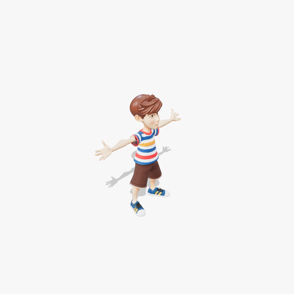 Striped Shirt Boy model pack