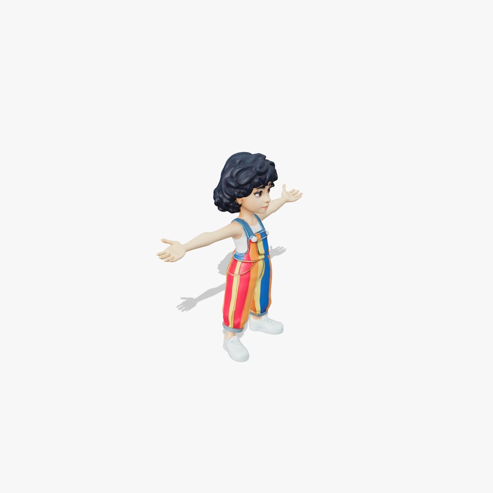 Colorful Overalls Character model pack