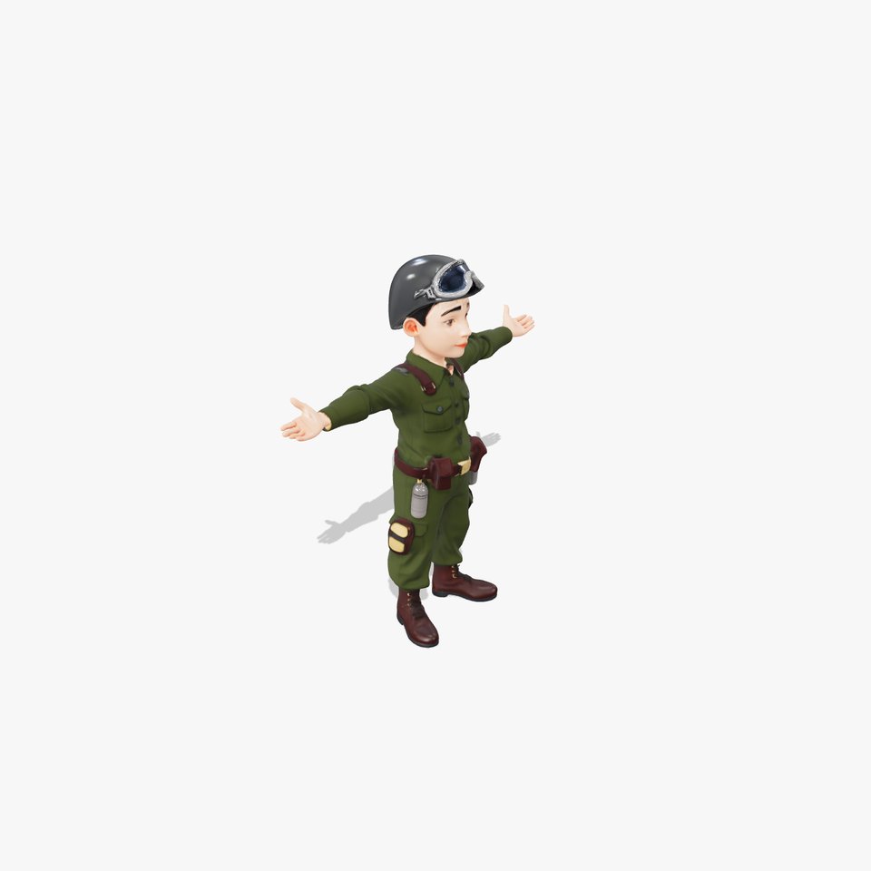 Friendly Pilot Character model pack