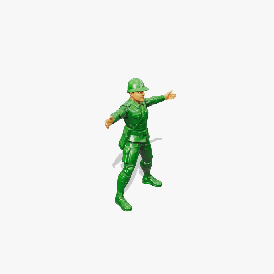 Green Soldier Figurine model pack