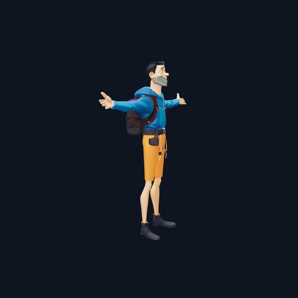 Adventurous Hiker model pack