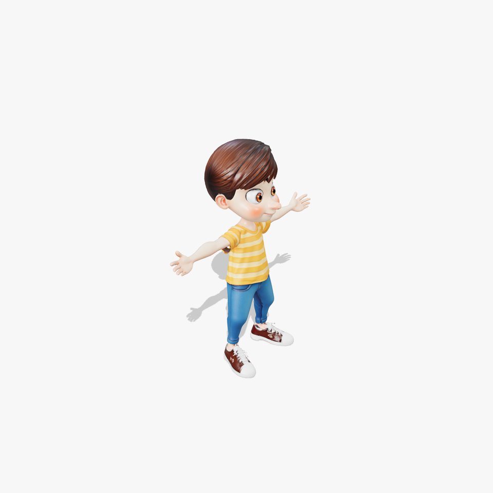 Smiling Child Character model pack