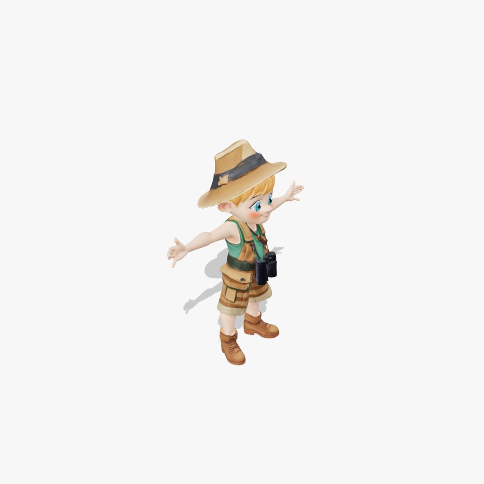 Explorer Kid Adventurer model pack