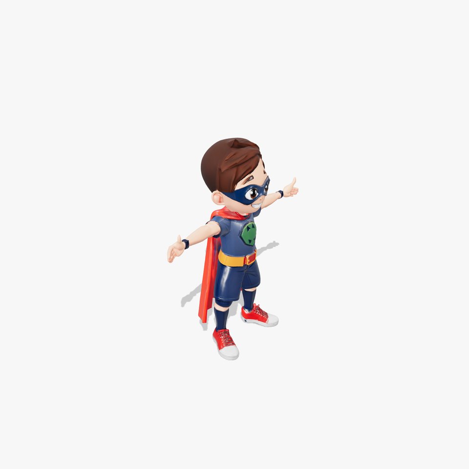Animated Hero Boy model pack