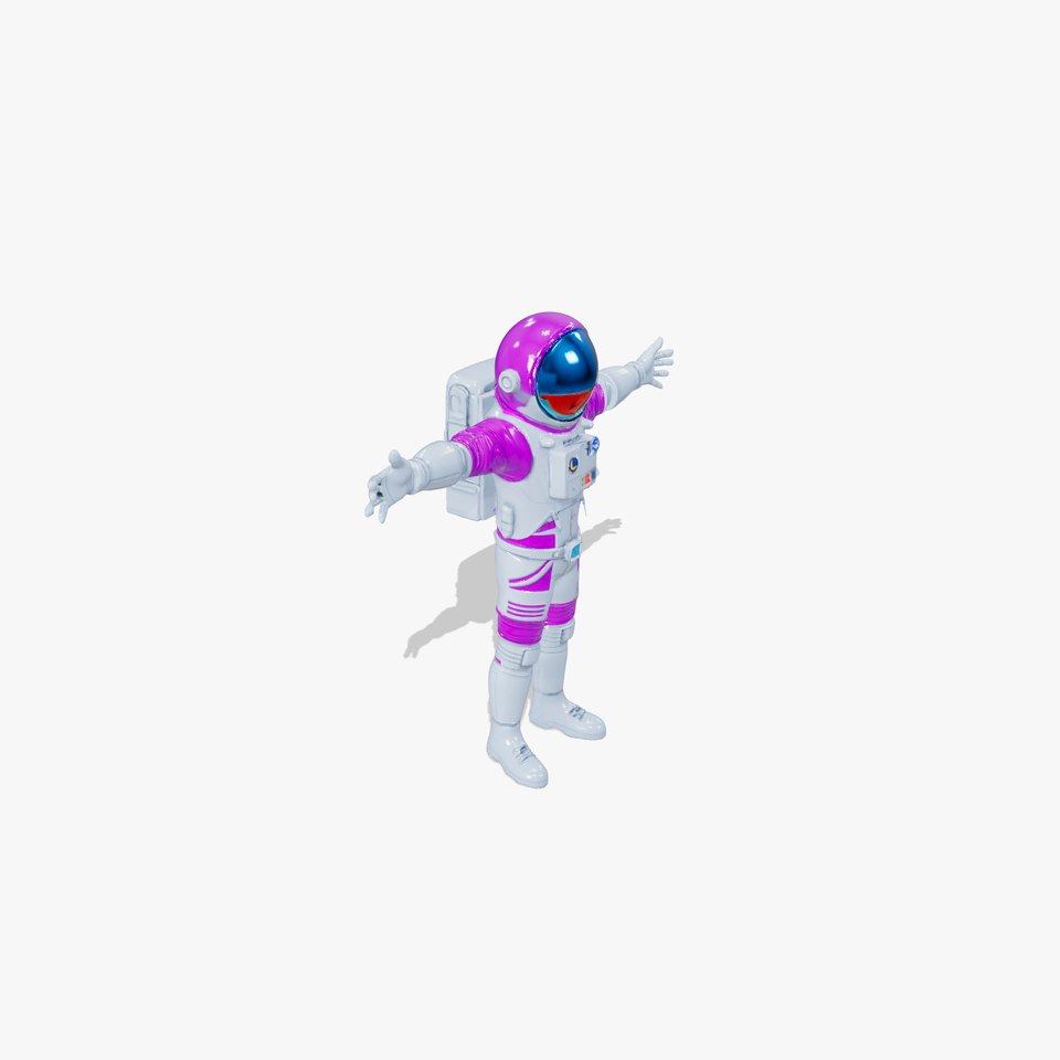 Vibrant Astronaut Suit model pack