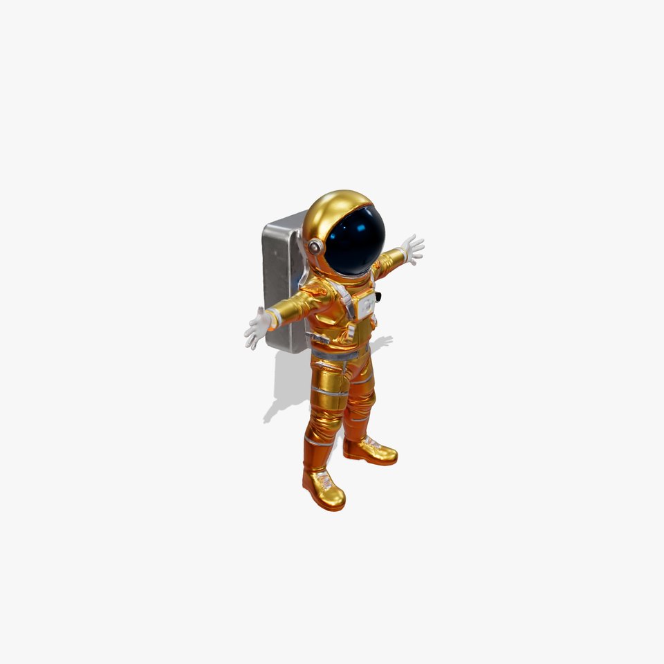 Gold Space Suit model pack