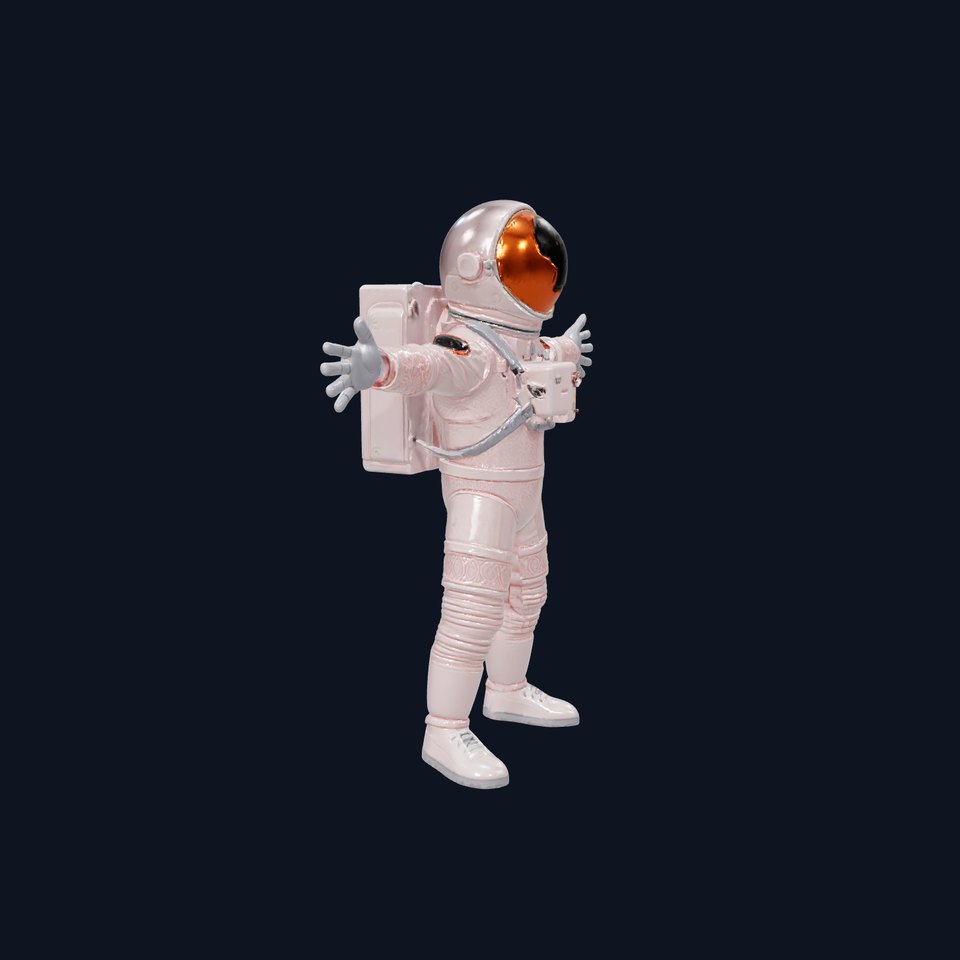 Gleaming Astronaut Suit model pack