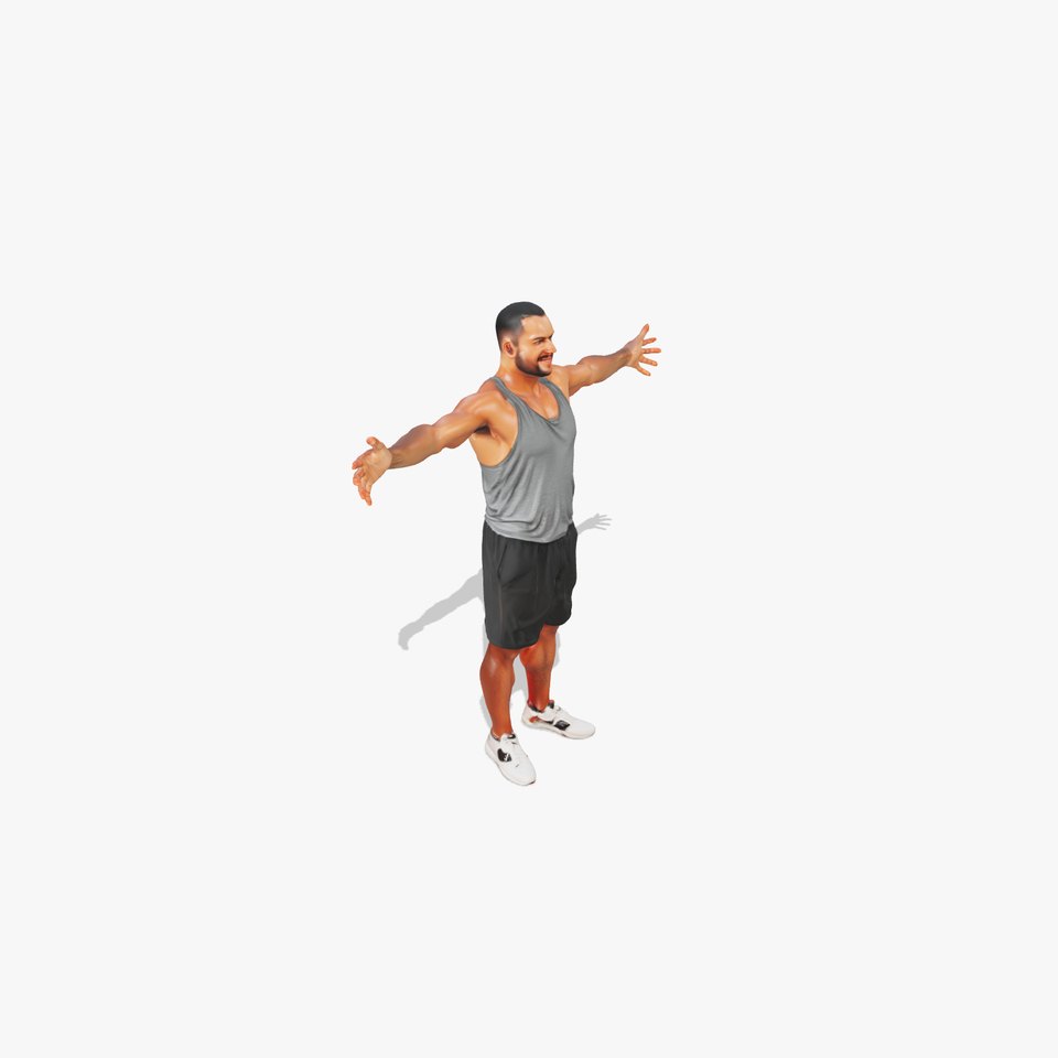 Athletic Casual Man model pack