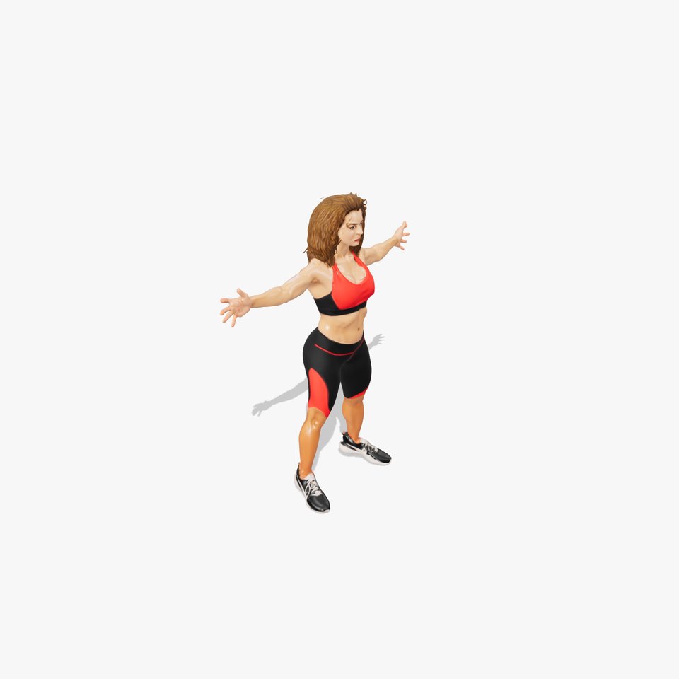 Red Athletic Wear model pack