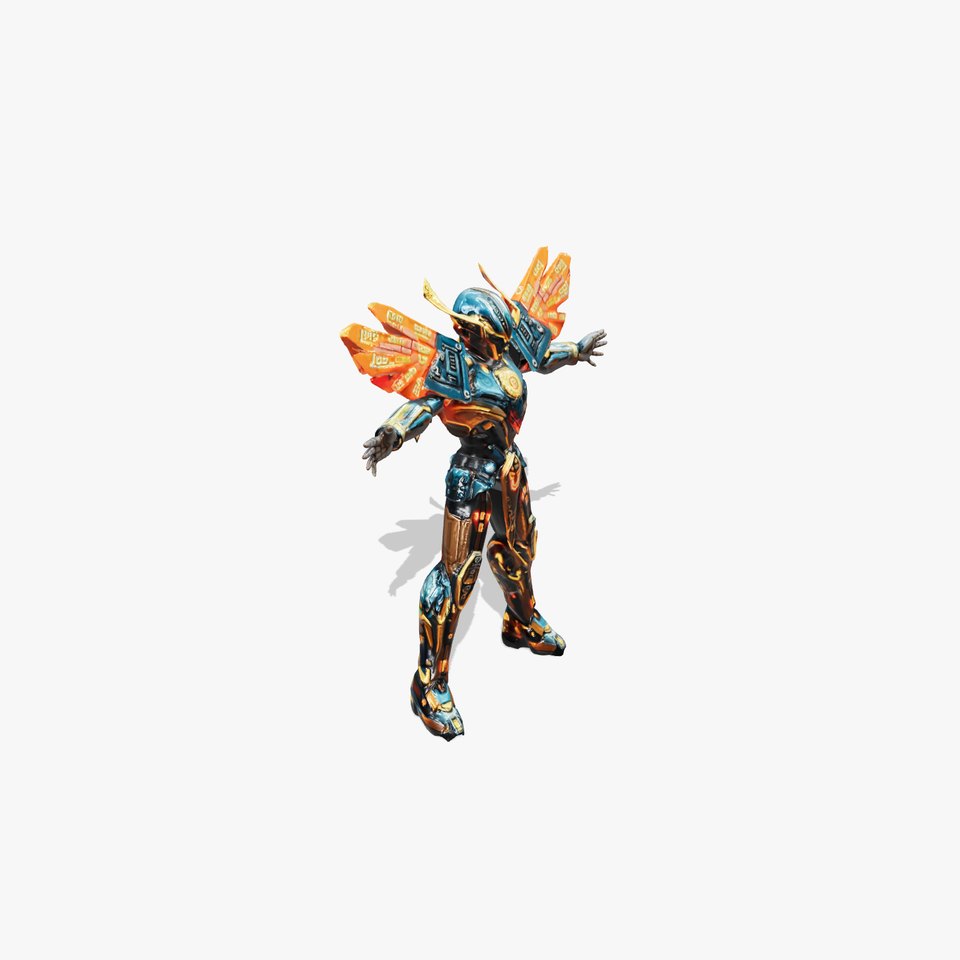 Futuristic Warrior Armor model pack