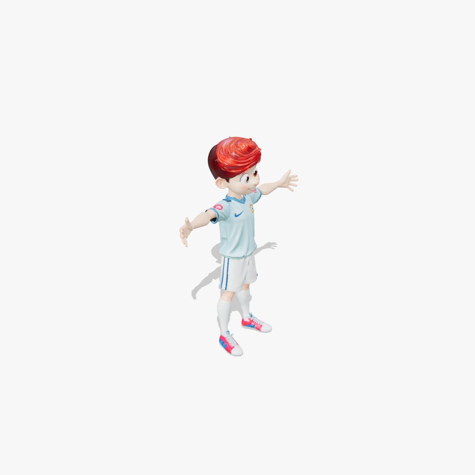 Animated Soccer Kid model pack