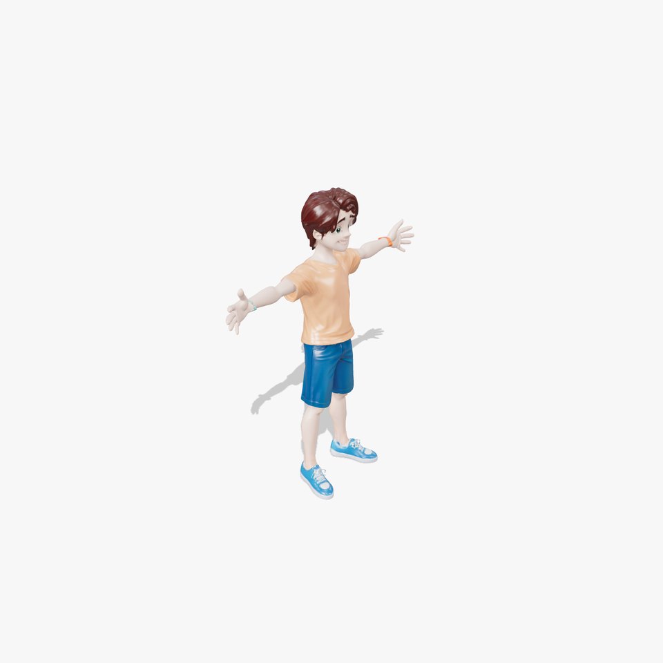 Friendly Character Youth model pack
