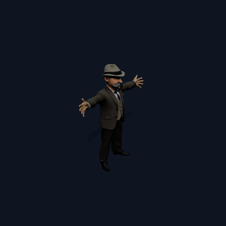 Dapper Detective Character model pack