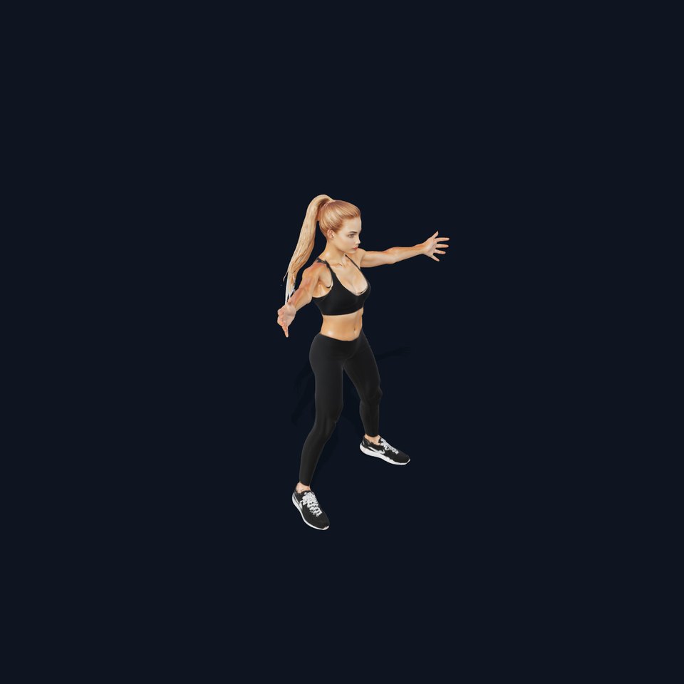 Fitness Trainer Athletic model pack