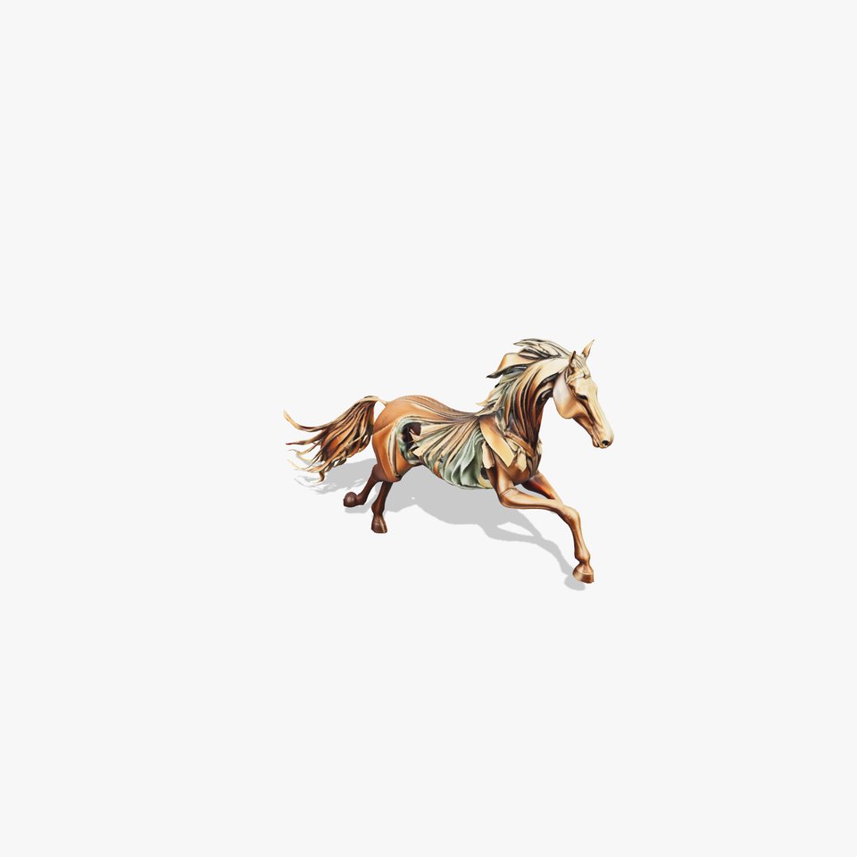 Dynamic Bronze Horse model pack