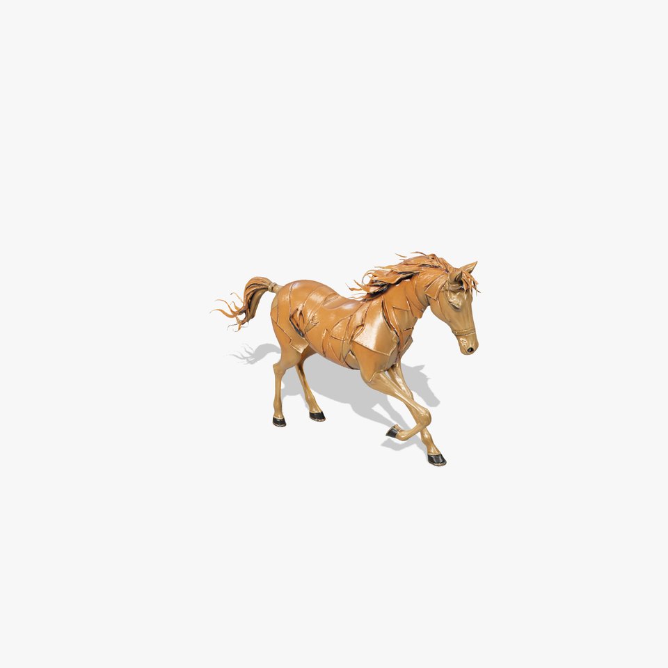 Metallic Horse Sculpture model pack