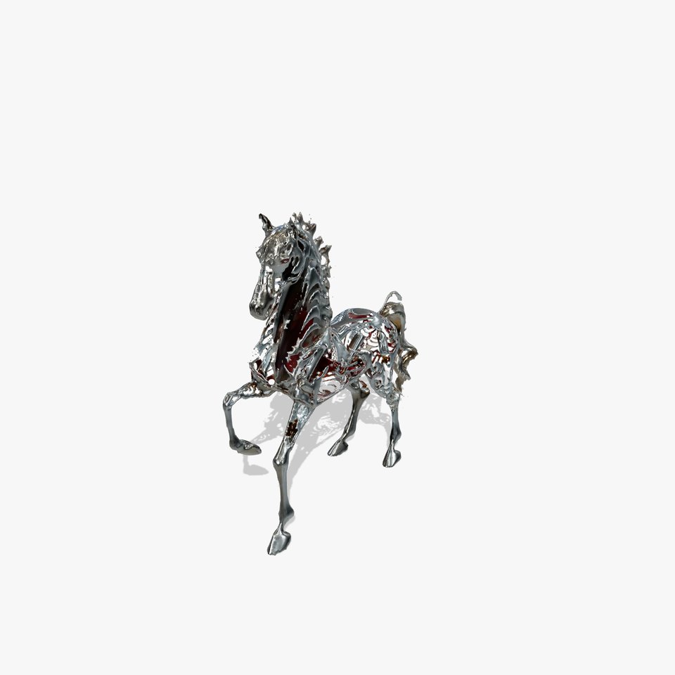 Elegant Metallic Horse model pack