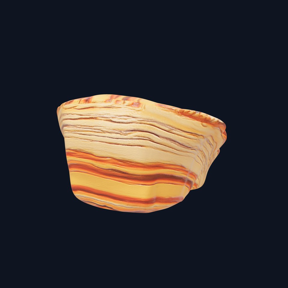 Striped Sandstone Rock model pack