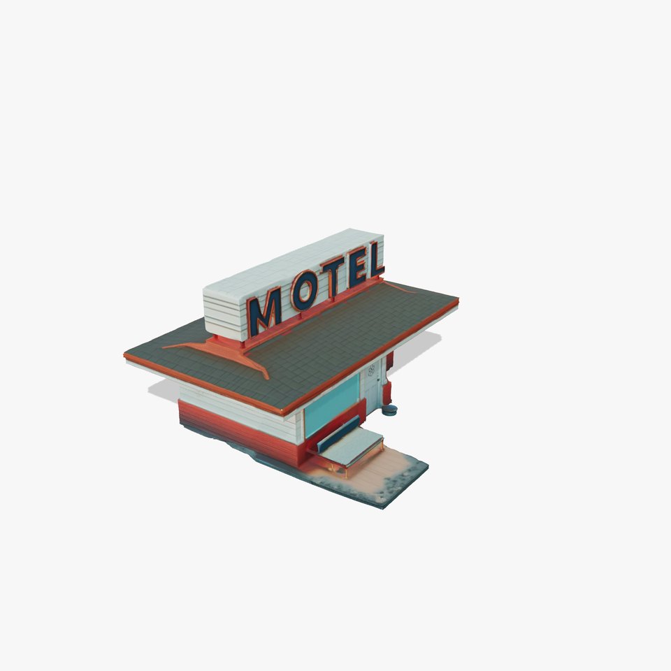 Vintage Roadside Motel model pack