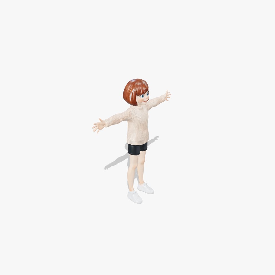 Animated Girl Character model pack